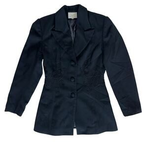 Alberto Makali Vintage Black Embroidered Blazer